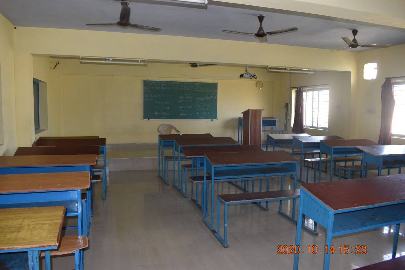 A bright general classroom